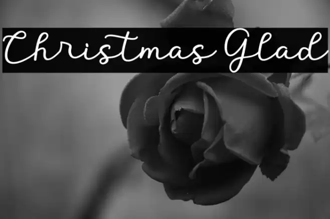 Christmas Glad Schriftart examples