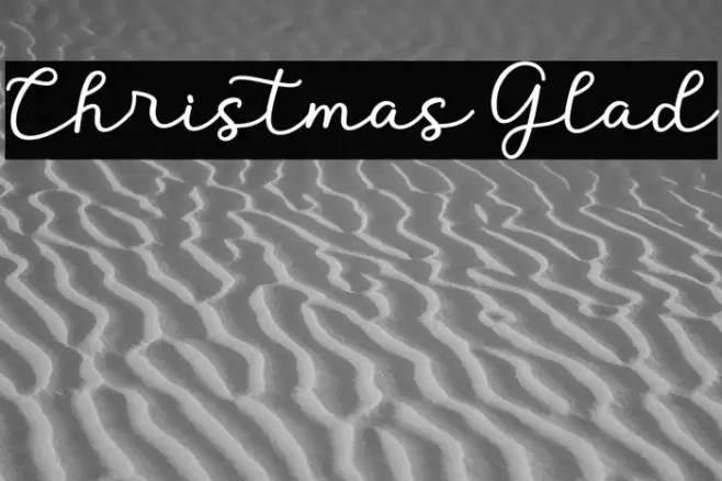 Christmas Glad Schriftart examples