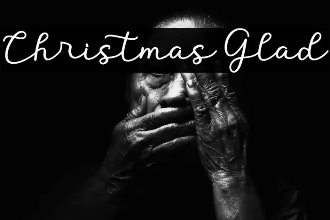 Christmas Glad Schriftart examples