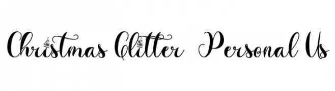 Christmas Glitter - Personal Us 免费字体下载
