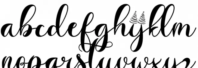 Christmas Glitter - Personal Us Font LOWERCASE