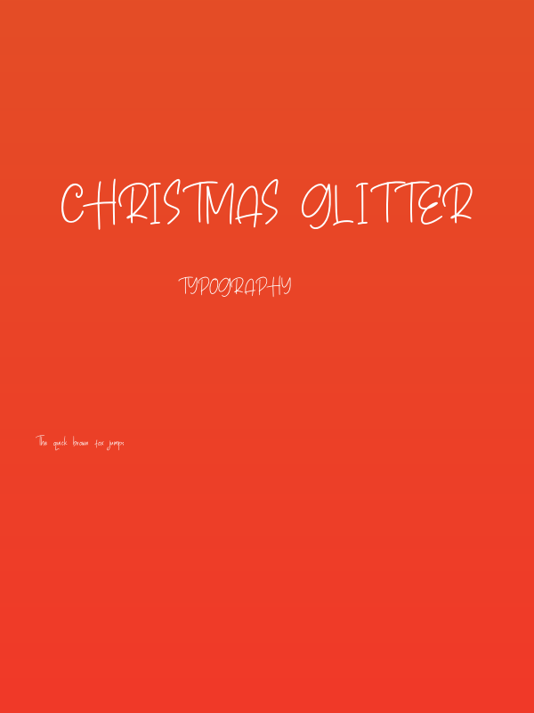 Christmas Glitter Poster