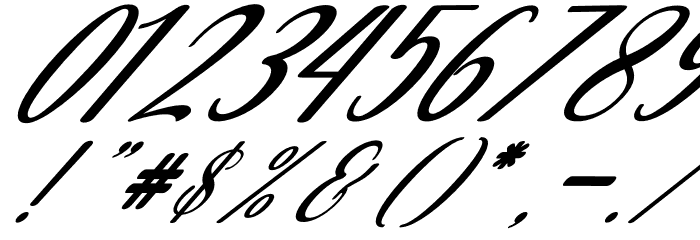 Christmas Glooves Italic Font OTHER CHARS