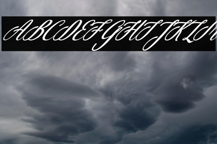 Christmas Glooves Italic Example 3