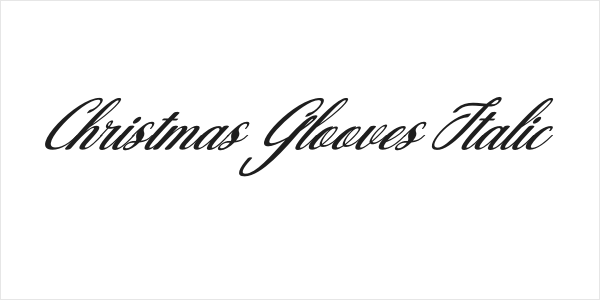 Christmas Glooves Italic Logo