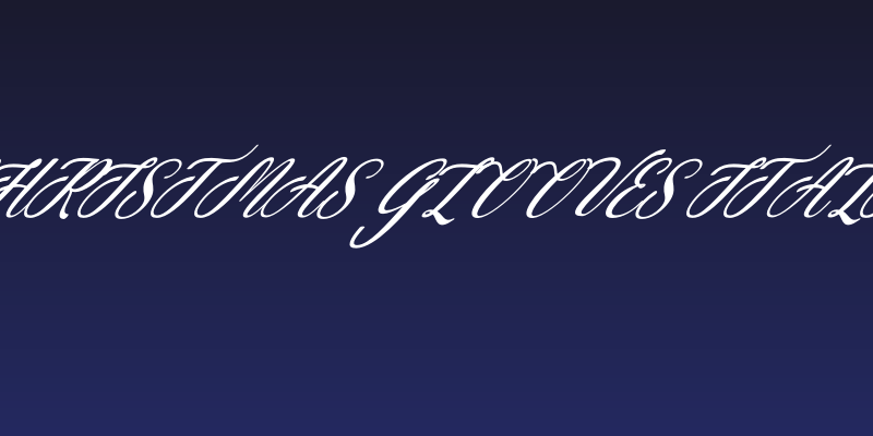 Christmas Glooves Italic Social Header