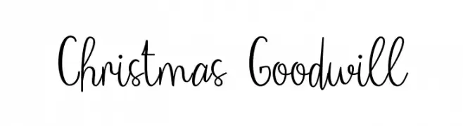 Christmas Goodwill  नि: शुल्क फ़ॉन्ट्स डाउनलोड