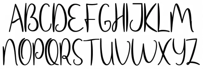 Christmas Goodwill Font UPPERCASE