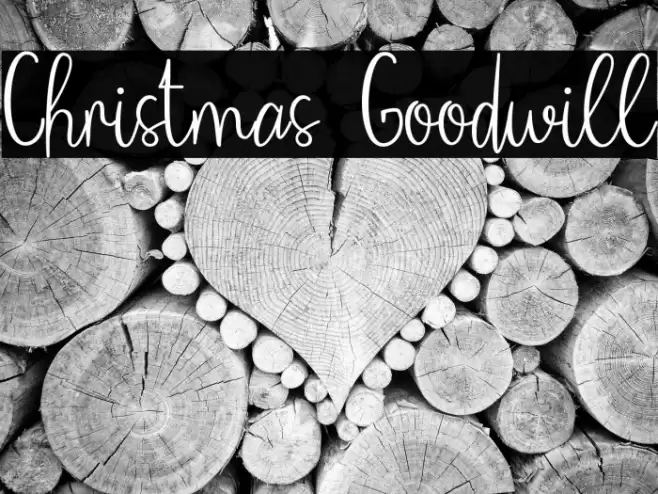 Christmas Goodwill Font examples