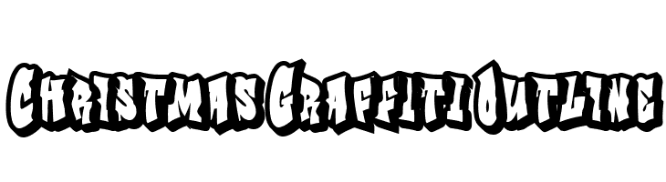 Christmas Graffiti Outline  免费字体下载