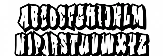 Christmas Graffiti Outline Шрифта ВЕРХНИЙ