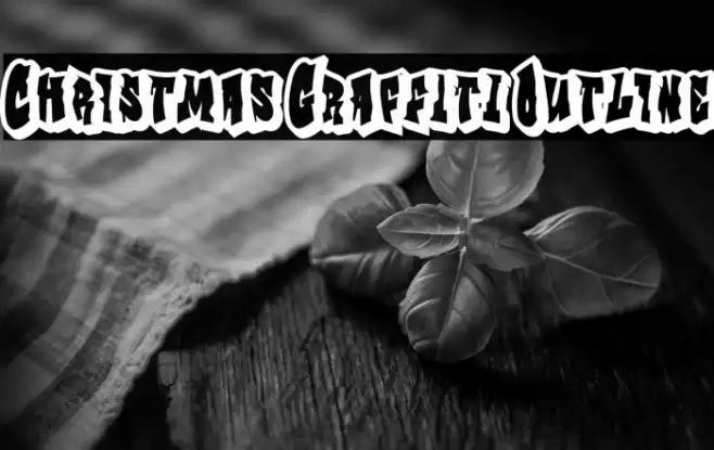 Christmas Graffiti Outline フォント examples