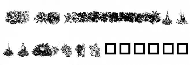 Christmas Greens Schriftart Groß