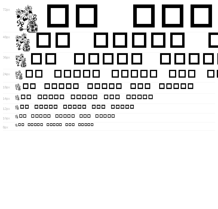 Christmas Greens Waterfall
