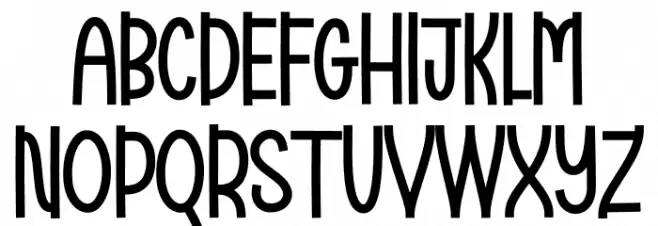 Christmas Greeting Font UPPERCASE