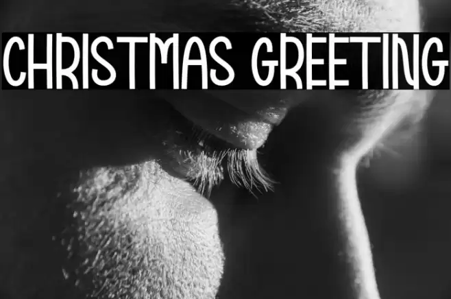 Christmas Greeting Font examples