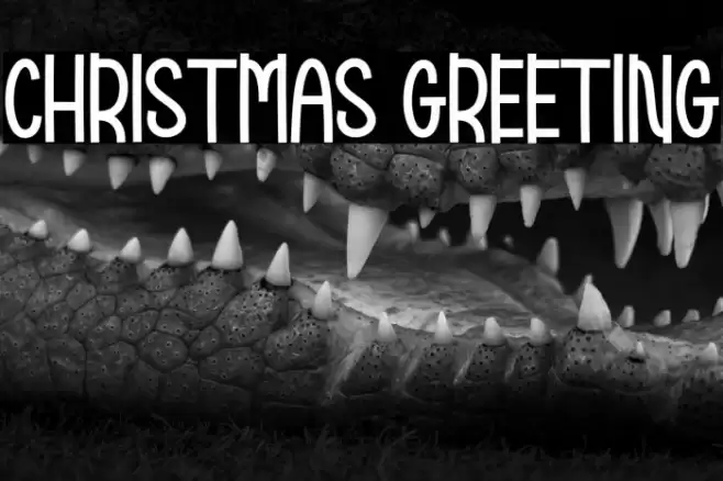 Christmas Greeting Font examples