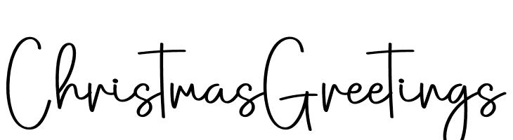 Christmas Greetings  Free Fonts Download