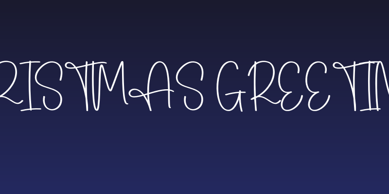 Christmas Greetings Social Header
