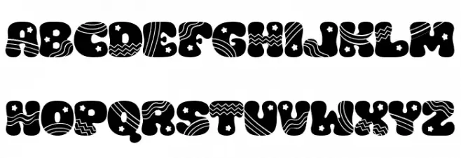 Christmas Grooves Font UPPERCASE