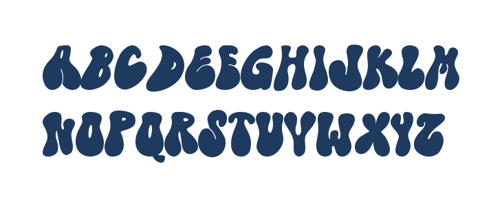 Christmas Groovy - Personal Use Uppercase