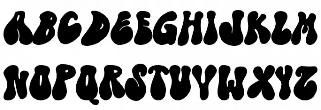 Christmas Groovy - Personal Use フォント 大文字