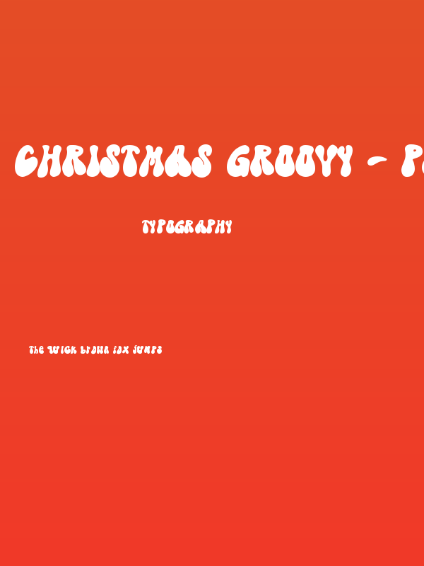 Christmas Groovy - Personal Use Poster