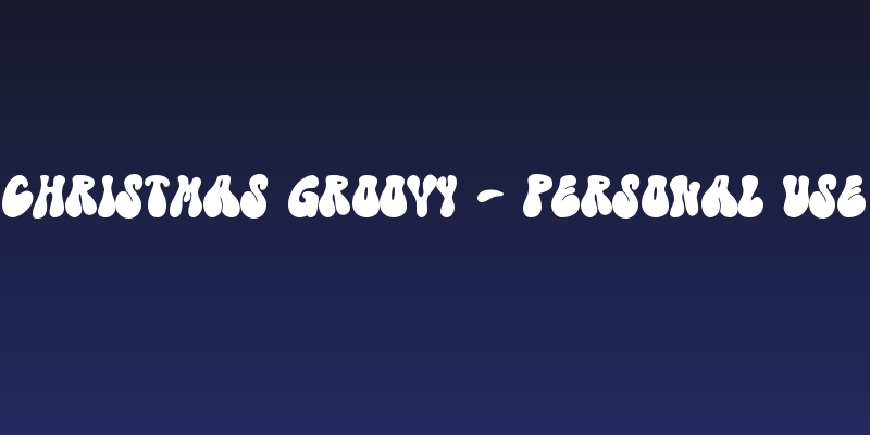 Christmas Groovy - Personal Use Social Header