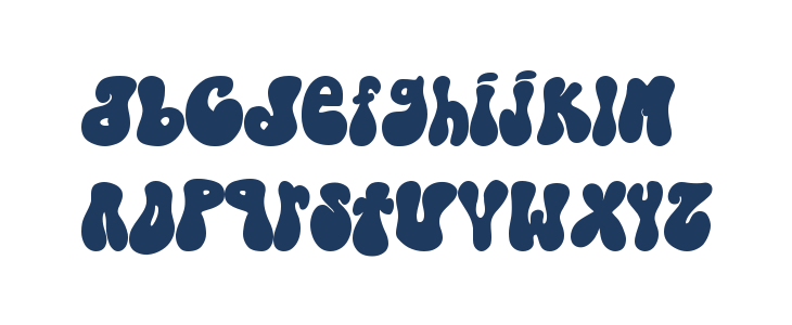 Christmas Groovy - Personal Use Lowercase