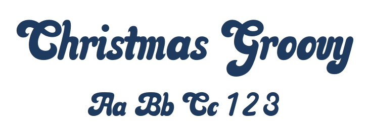 Christmas Groovy Font Preview