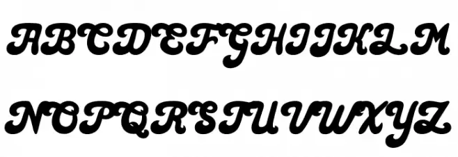 Christmas Groovy Font UPPERCASE