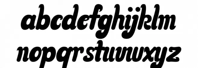 Christmas Groovy Font LOWERCASE