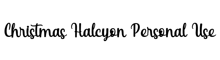 Christmas Halcyon Personal Use  font caratteri gratis