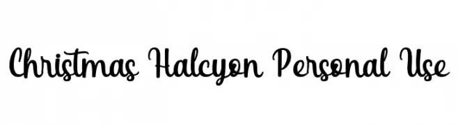 Christmas Halcyon Personal Use 