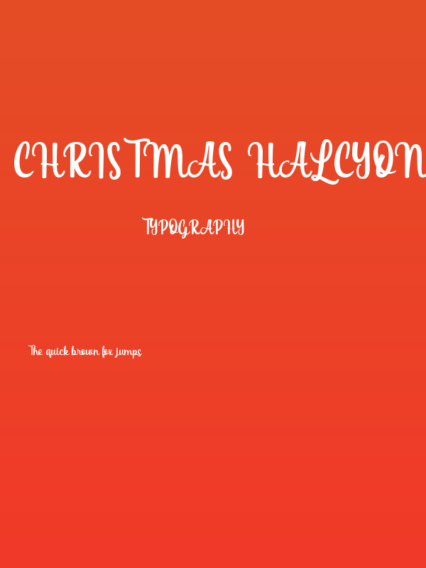 Christmas Halcyon Personal Use Poster