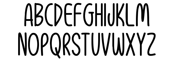 Christmas Happiness Font UPPERCASE