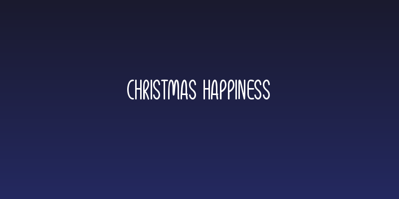 Christmas Happiness Social Header