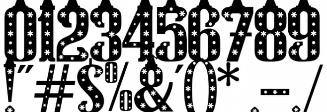 Christmas Hat Font OTHER CHARS