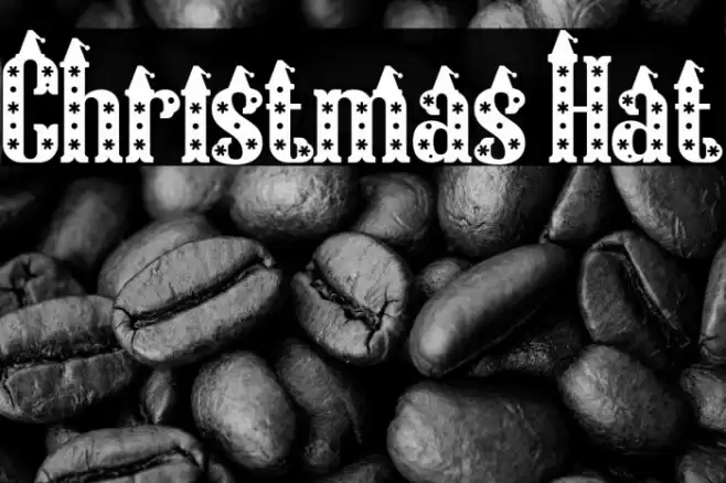 Christmas Hat Font examples