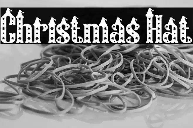 Christmas Hat Font examples