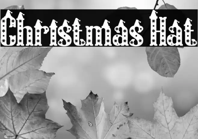 Christmas Hat Font examples