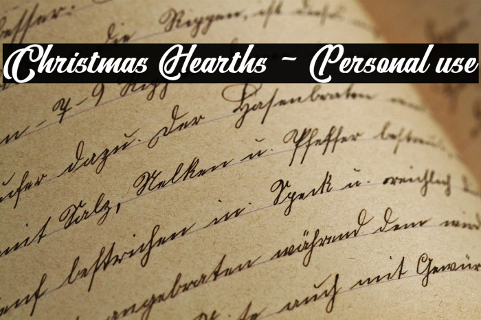 Christmas Hearths - Personal use Example 2