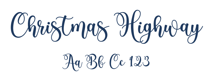 Christmas Highway Font Preview