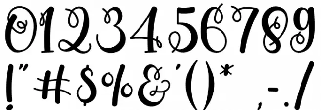 Christmas Highway Font OTHER CHARS