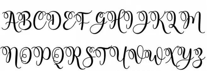 Christmas Highway フォント 大文字