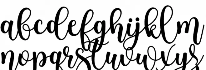 Christmas Highway フォント 小文字