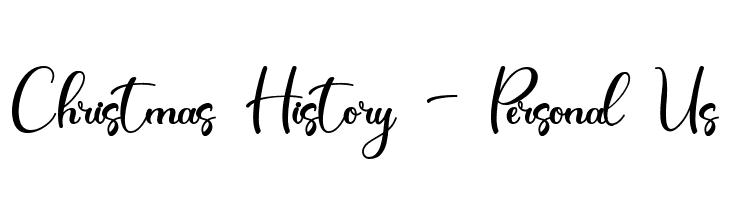 Christmas History - Personal Us  لخطوط تنزيل