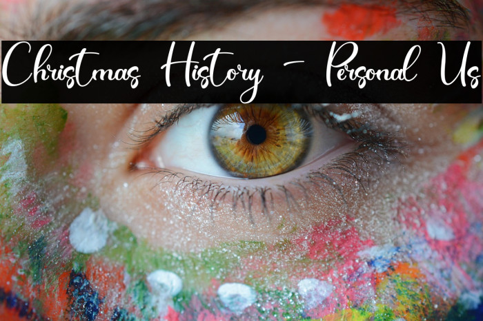 Christmas History - Personal Us Example 1