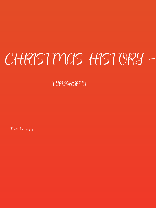 Christmas History - Personal Us Poster