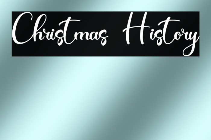 Christmas History Example 3